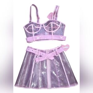 Sugar Thrillz Glittery Pink Harness